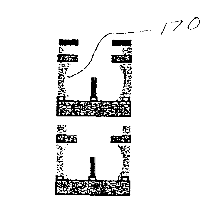 Gated fabrication of nanostructure field emission cathode material within a device