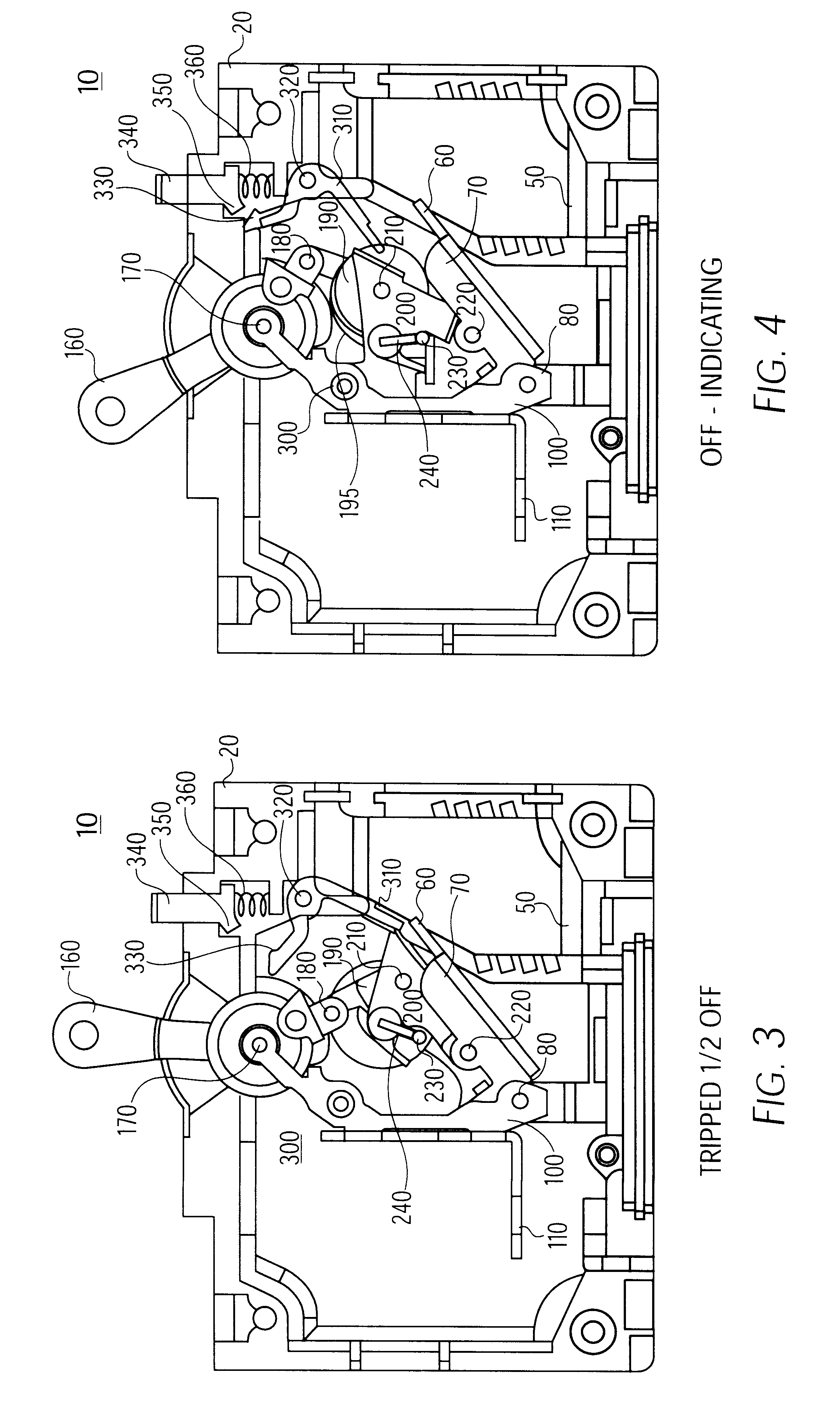 Trip indicating circuit breaker