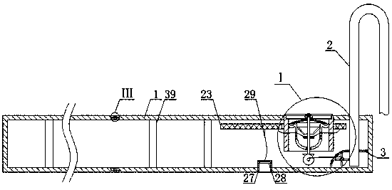 Assembled toilet floor drainage structure