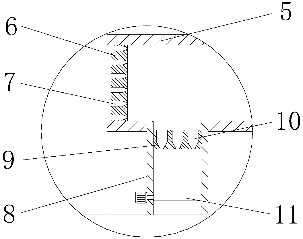 Rapid cooling structure for magnetic suspension air blower