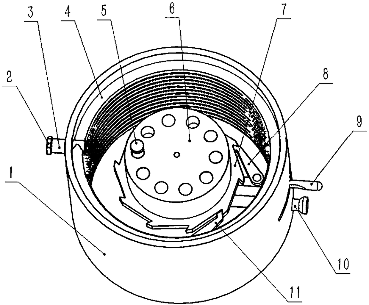 Cell cryopreservation device for biological 3D printing and method thereof