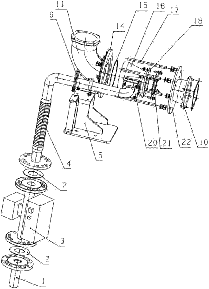 Fuel gas supply device of gas engine