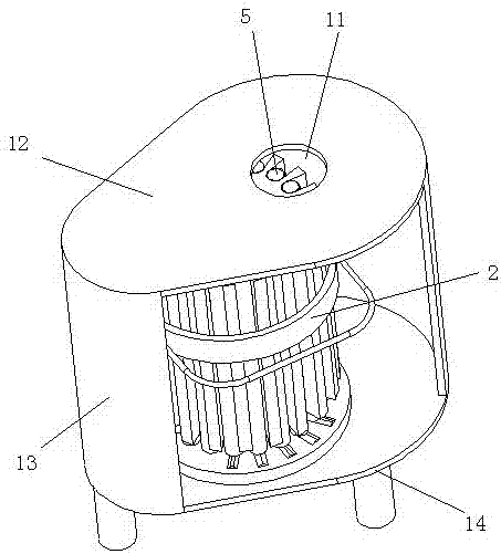 Metal needle collecting device for medical clinics