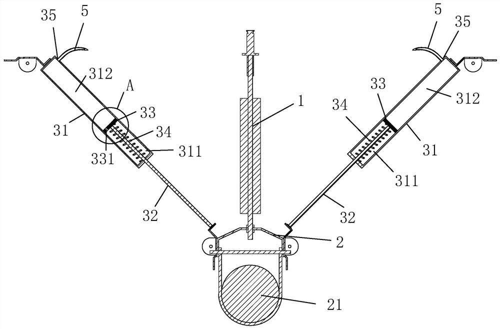 A pipeline shock absorber