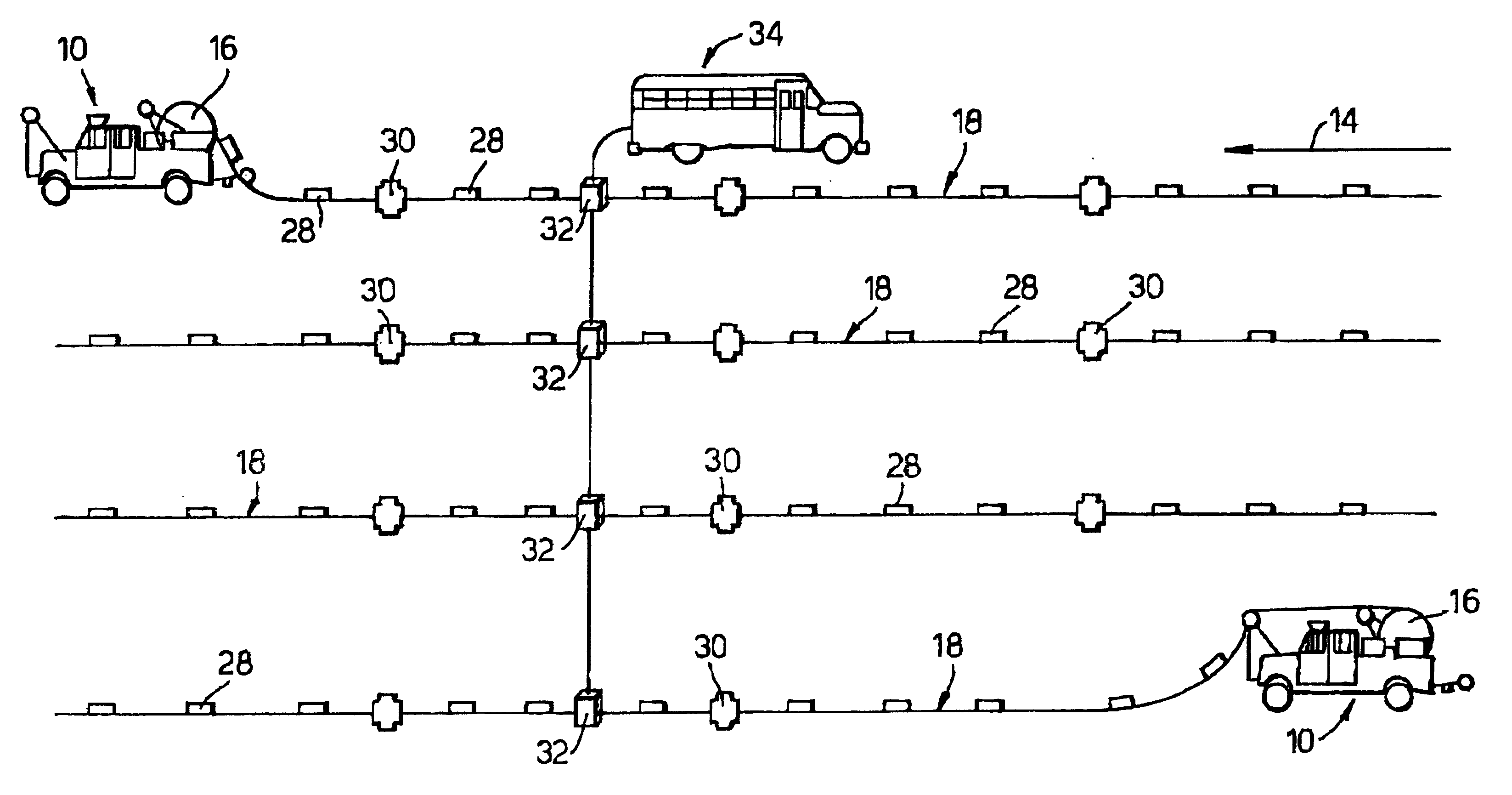 Land seismic data acquisition method and seismic cable and cable spool vehicle therefor