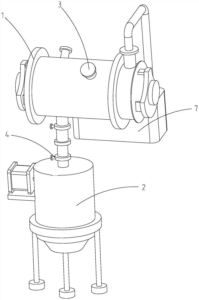 Oil-based mud treatment device and oil-based mud treatment method