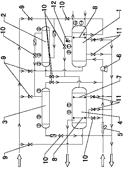 Device and method for dehydrating heavy sump oil