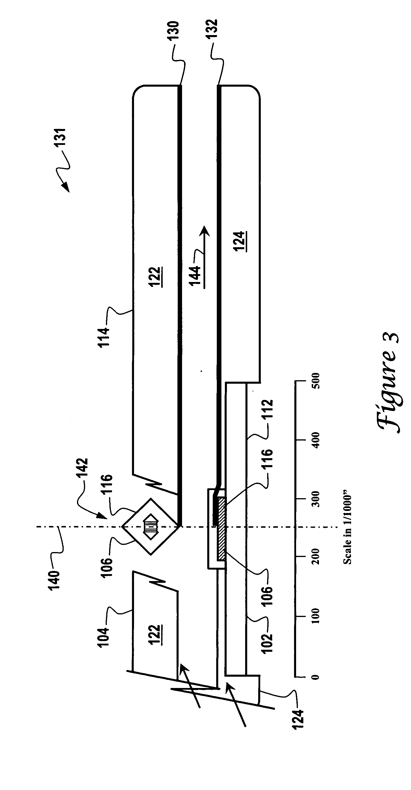 Flow sensor with self-aligned flow channel