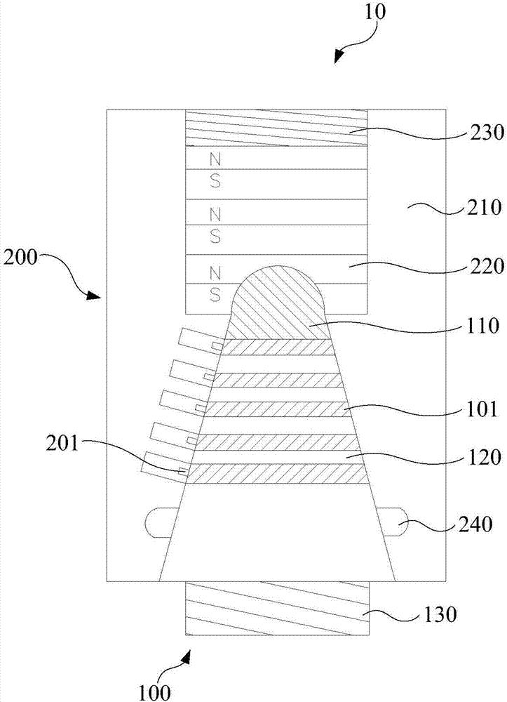 Connector and connecting male and connecting female thereof