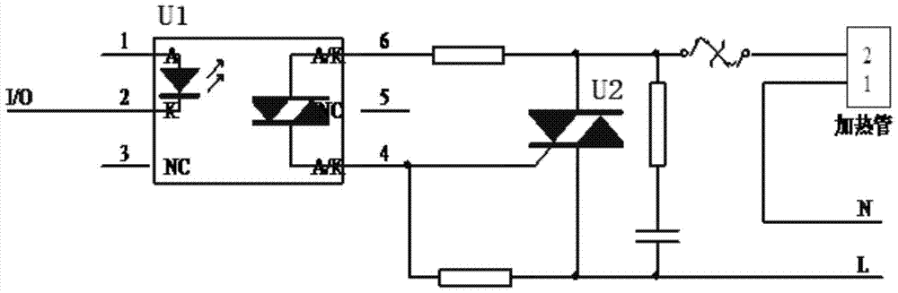 Fast electric water heater heating control method compatible with emc