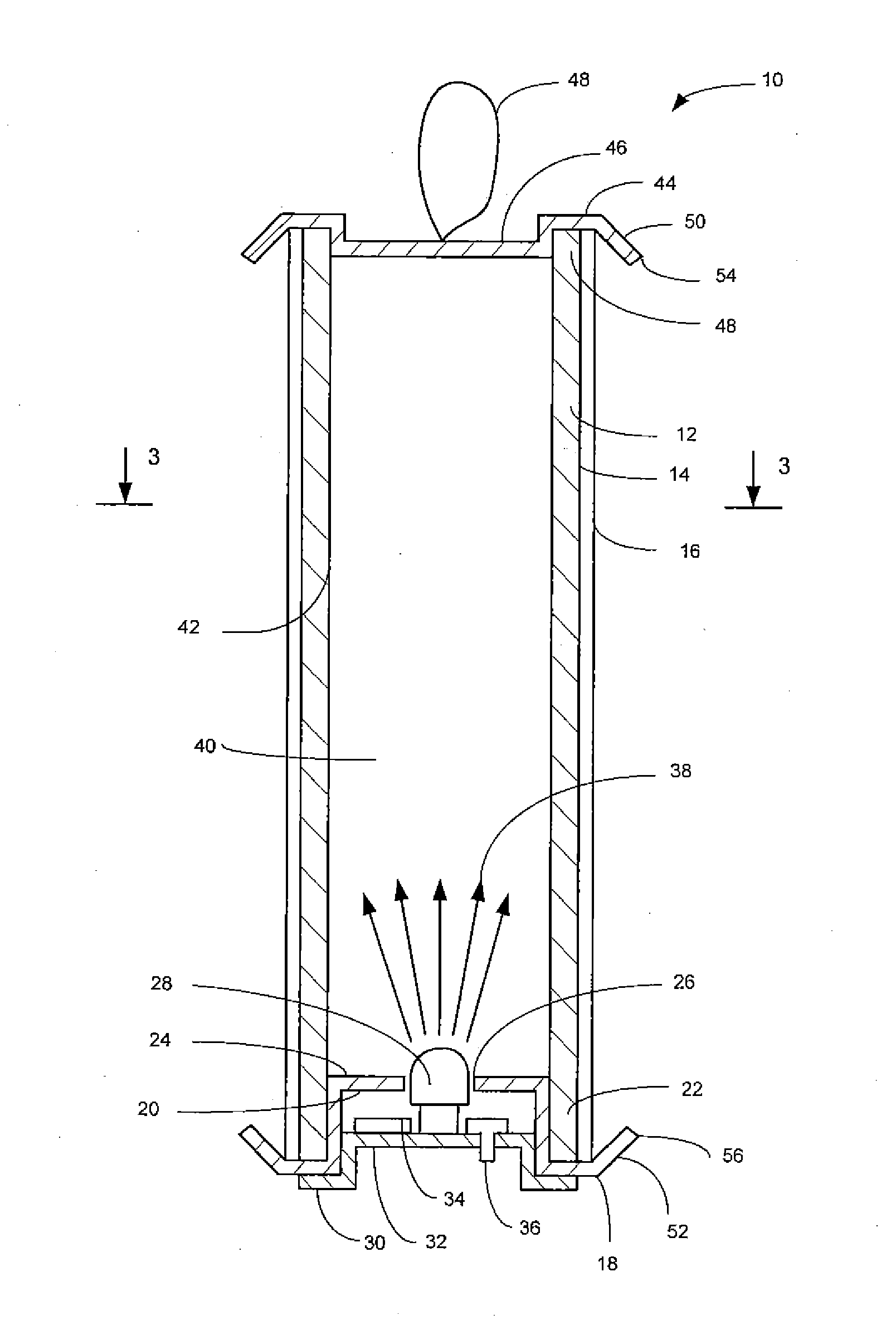 Illuminated insect trap