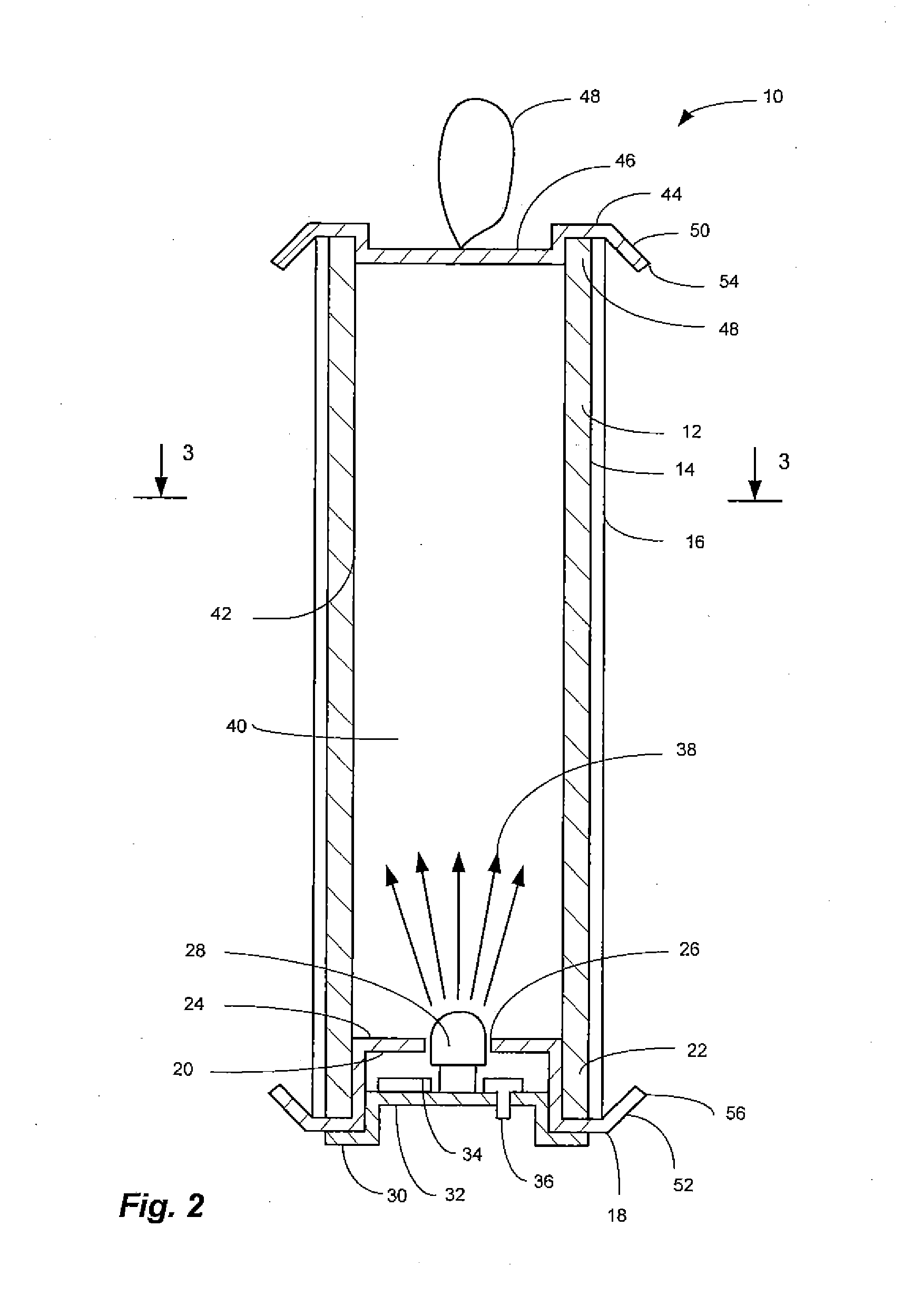 Illuminated insect trap