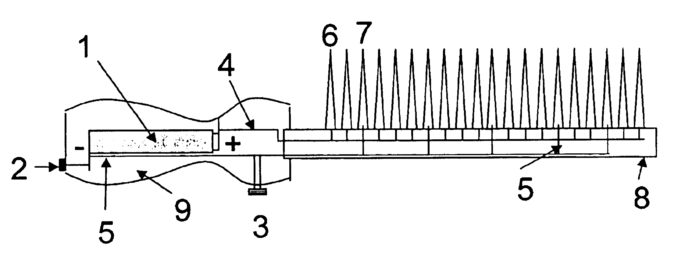 Electrochemical method and system for dyeing hair