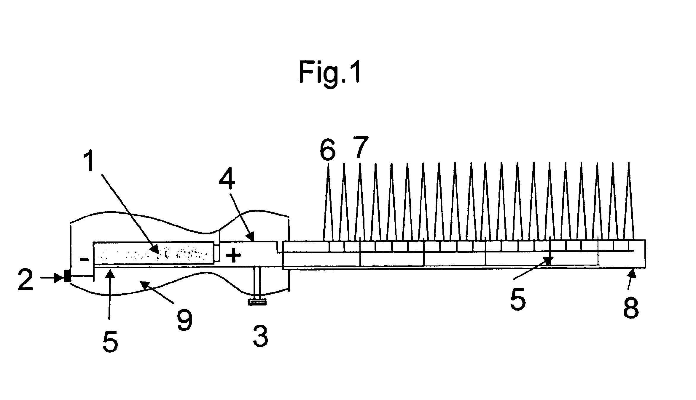 Electrochemical method and system for dyeing hair