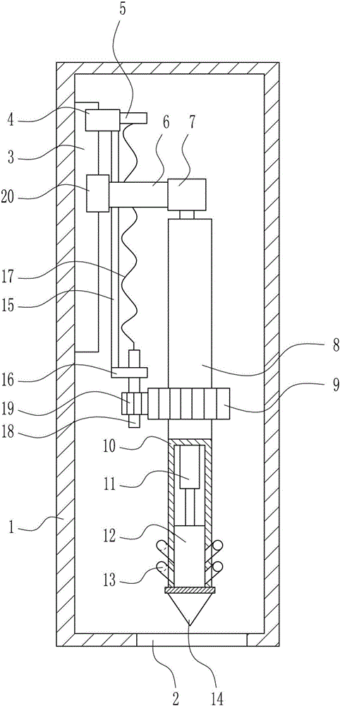 Fast sampling device for soil detection