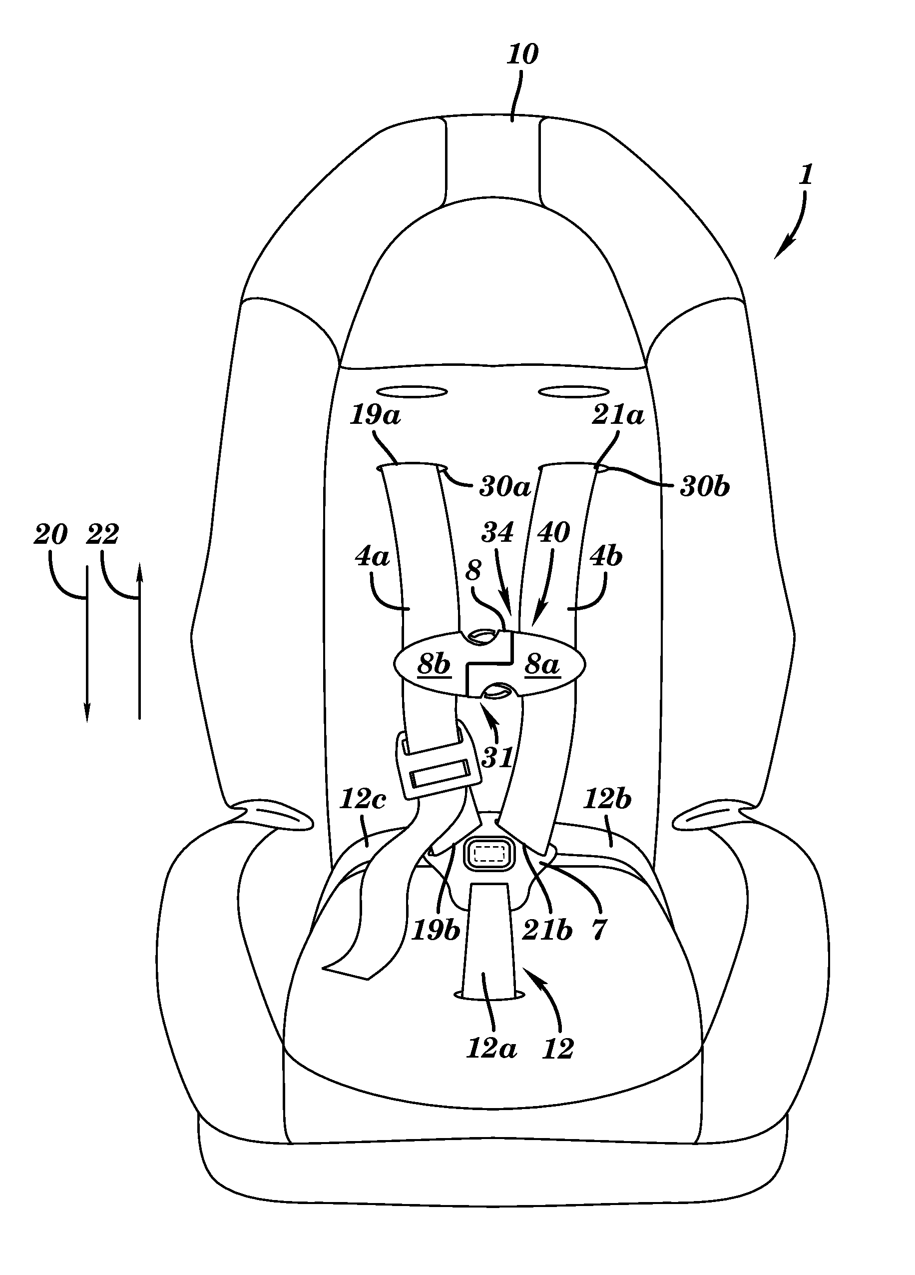 Locking harness apparatus and method