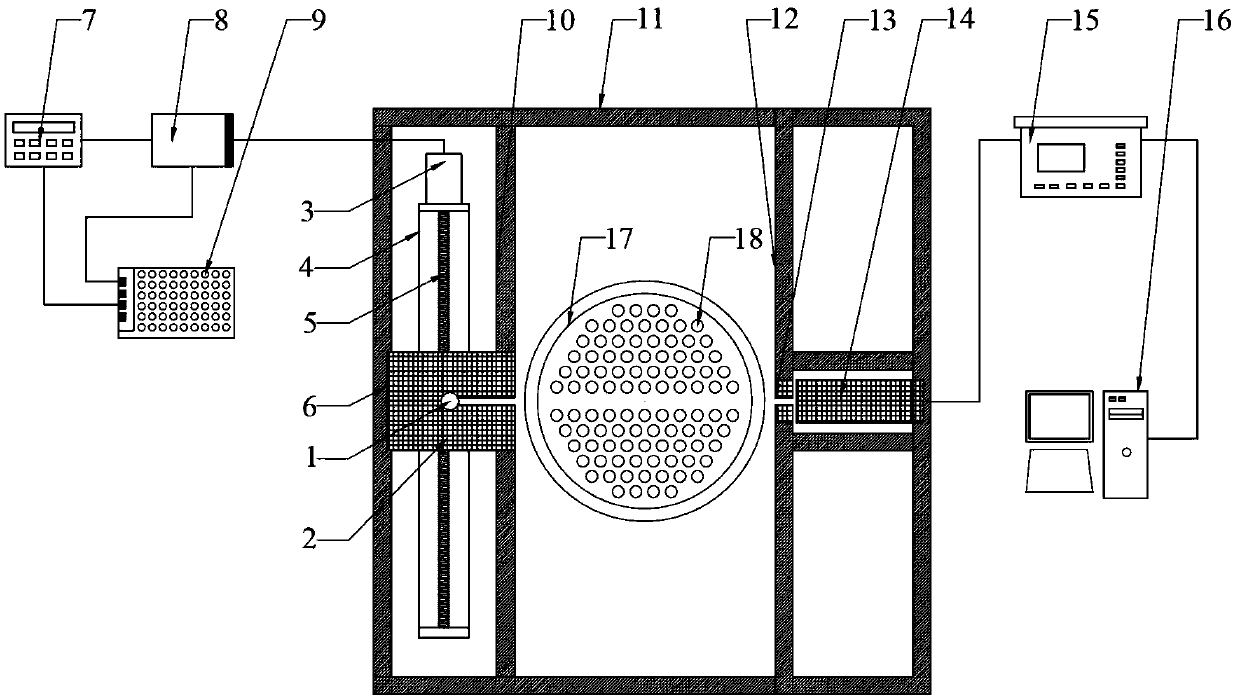 Device and method for measuring section steam content of tube bundle area of steam generator