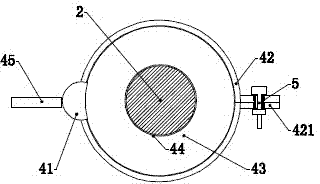 Jacking system for fixing scaffold