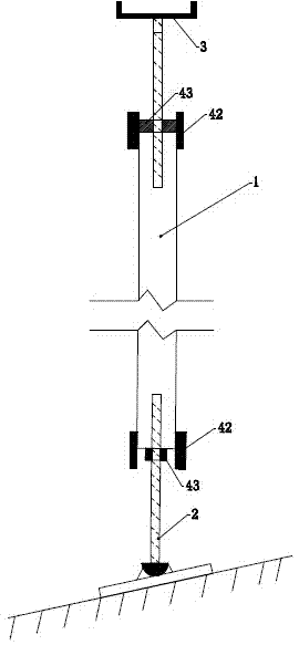 Jacking system for fixing scaffold