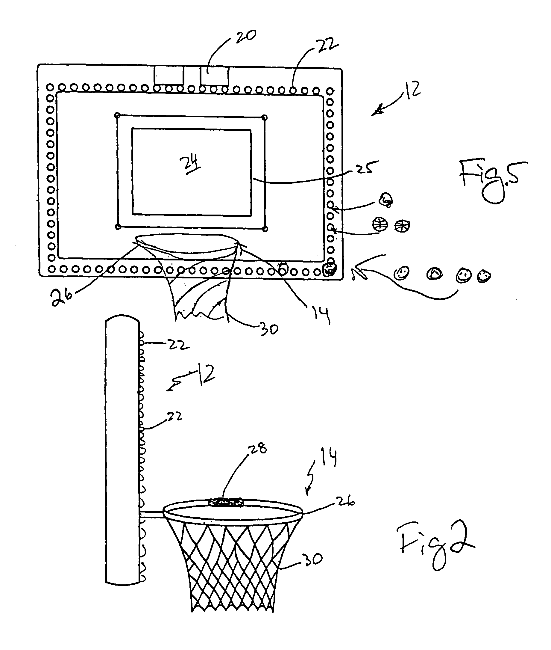 Educational basketball game device and method