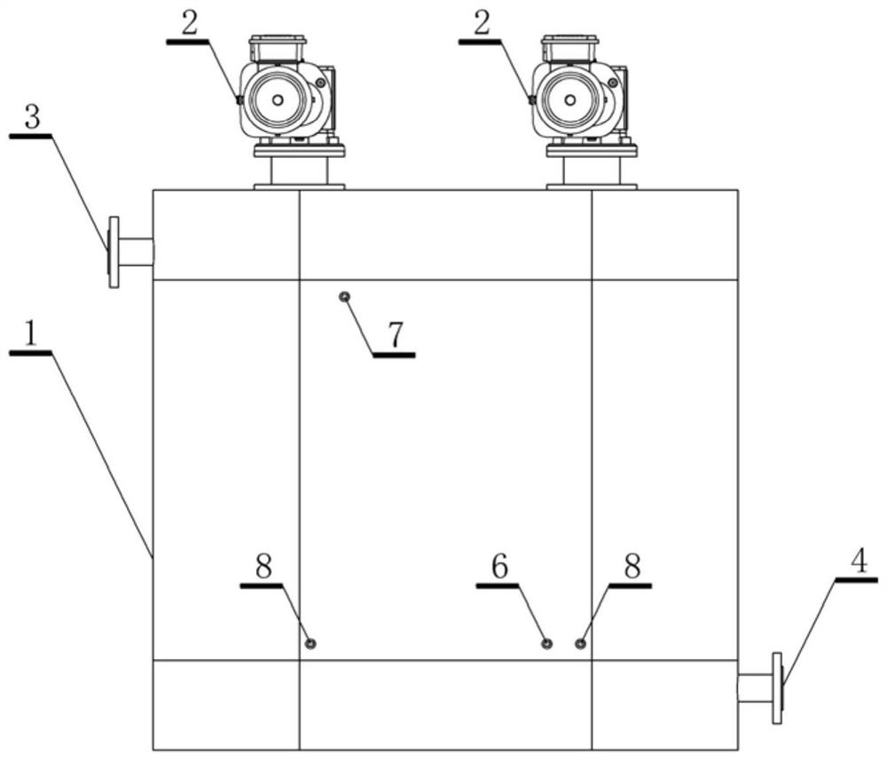 Waste water heat exchange device and operation method thereof