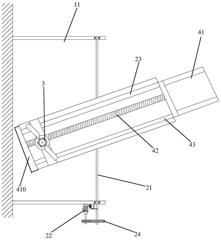 Swing sliding type flapping rotor device