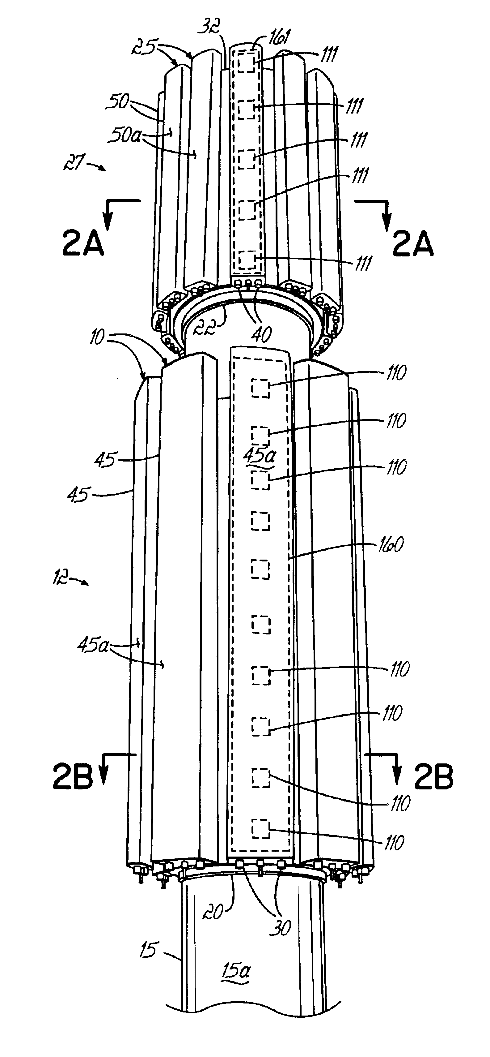 Low visual impact monopole tower for wireless communications