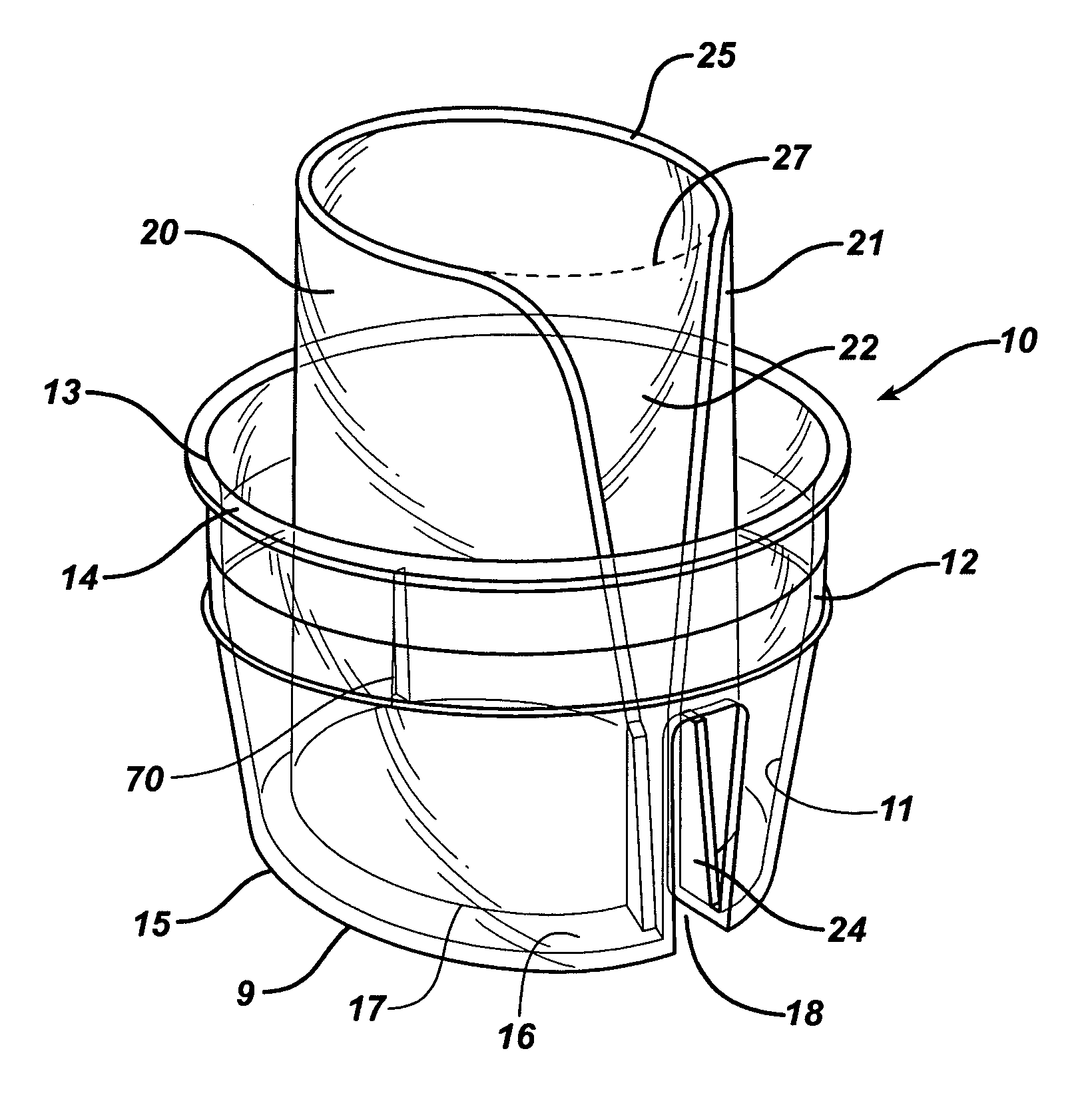 Pour spout fitment and container