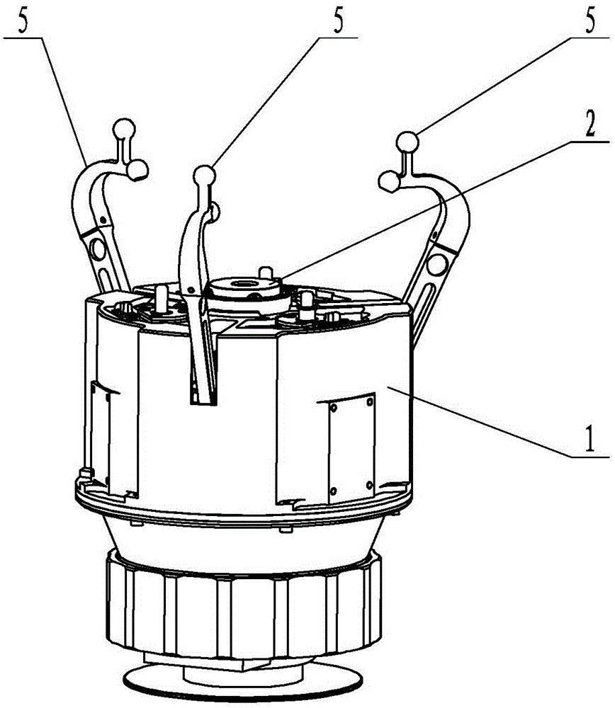 Large-tolerance mini-sized end effector having electromechanical output function