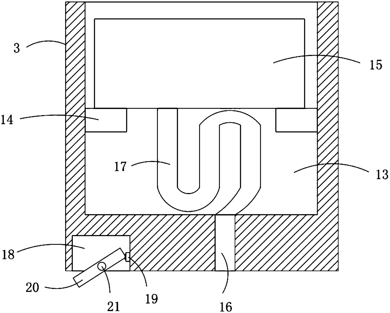 Nephritis self-examination device for medical treatment of internal medicine department