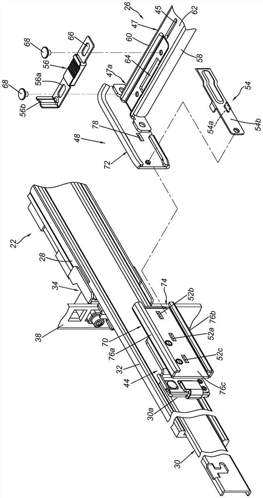 Slide rail mechanism and its supporting assembly