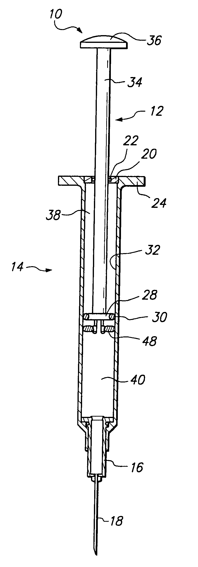 Safety needle syringe braking system