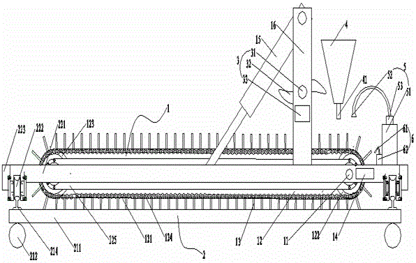 Movable turning-throwing machine