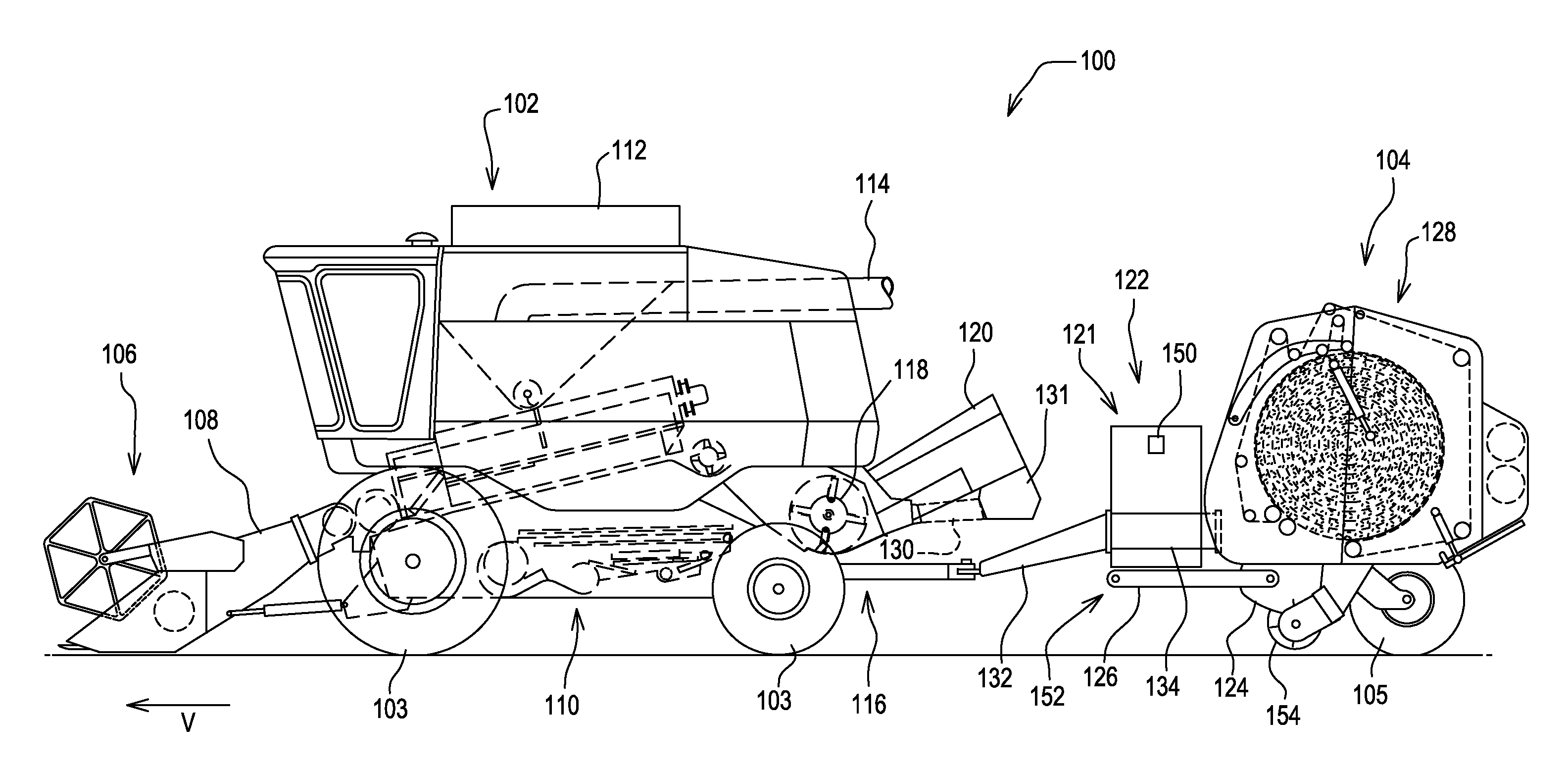 Round Baler For Baling Crop Residue