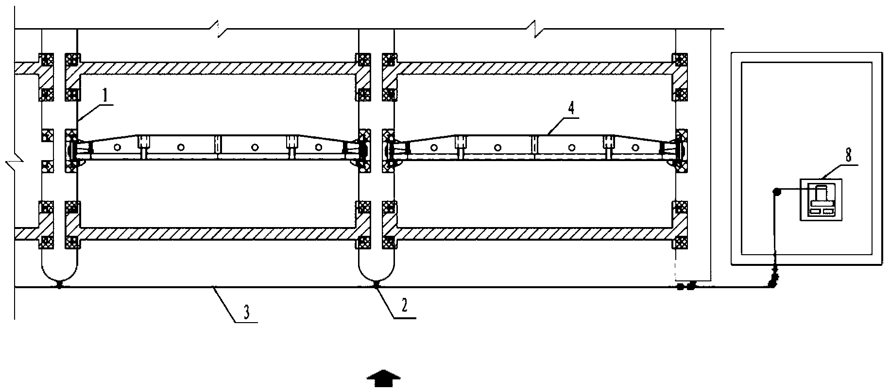 Anti-freezing device for sluice gate