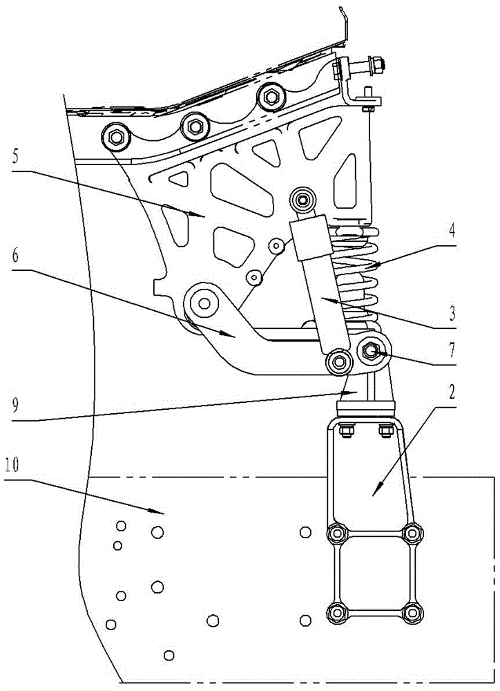 Heavy-duty truck cab suspension