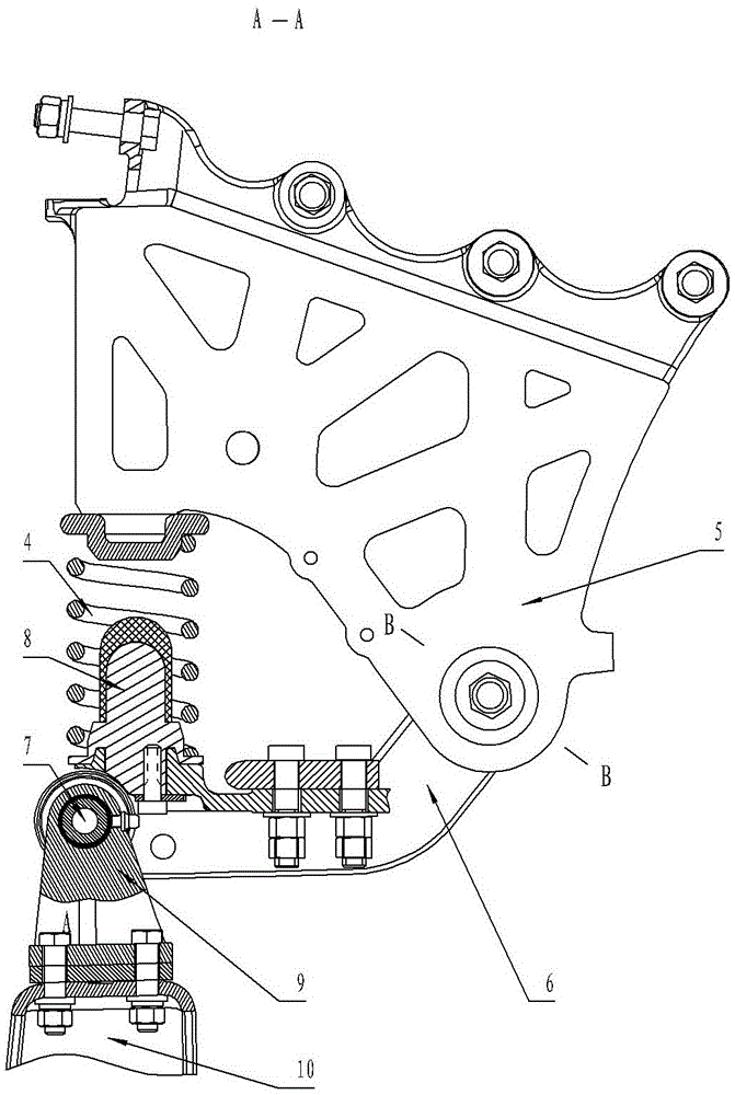 Heavy-duty truck cab suspension