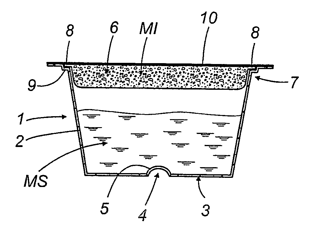 Capsule to be used to prepare an infused beverage