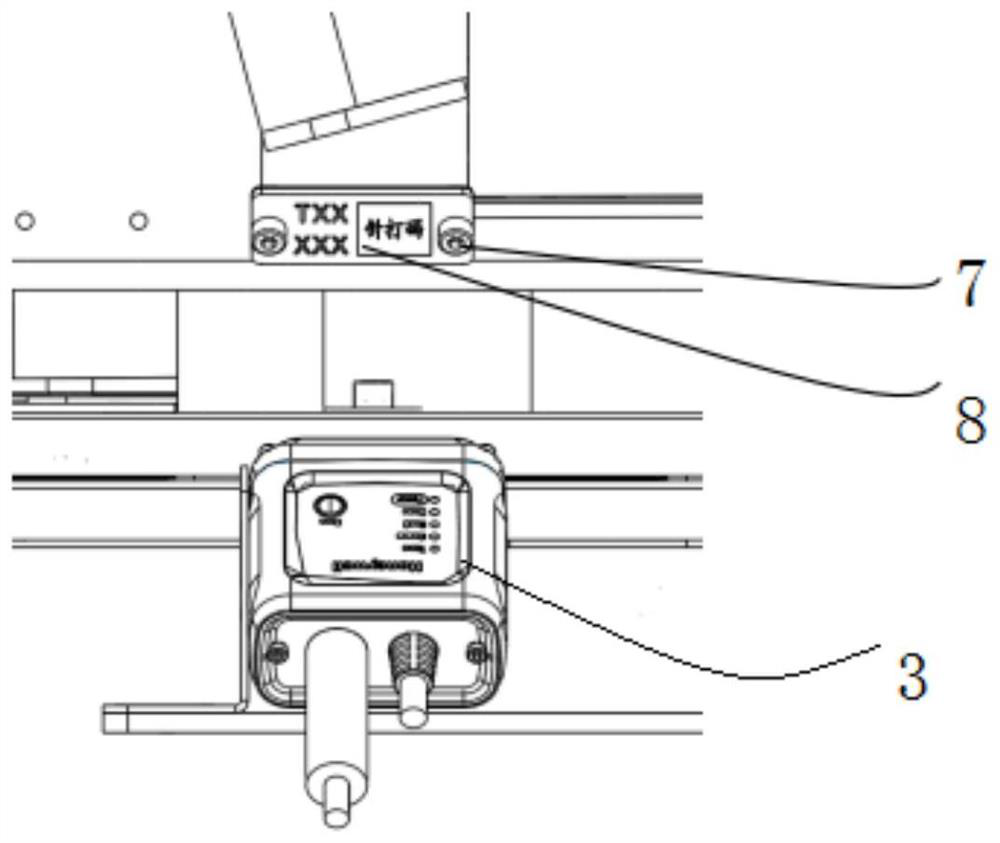 Device and method for automatically identifying wafer iron gridiron and reading ID