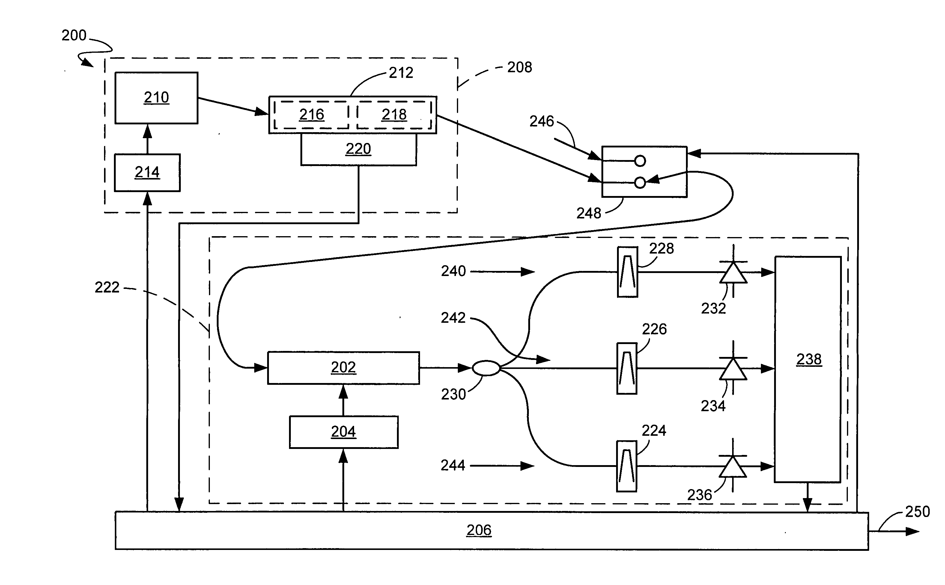 Broad-and inter-band multi-wavelength-reference method and apparatus for wavelength measurement or monitoring systems