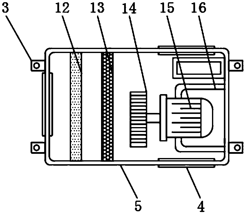 A dust-proof and heat-dissipating projector