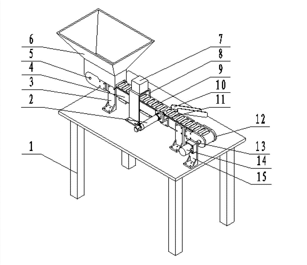 Automatic screening device for jujubes with different colors