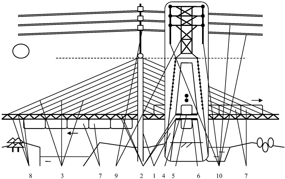 Electric propeller hoisting device