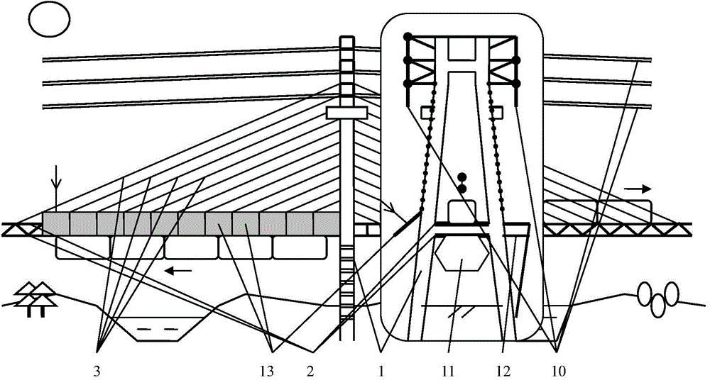 Electric propeller hoisting device