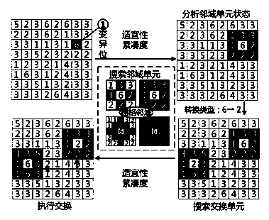 Method for optimizing spatial layout of land resources based on multi-target artificial immunization system