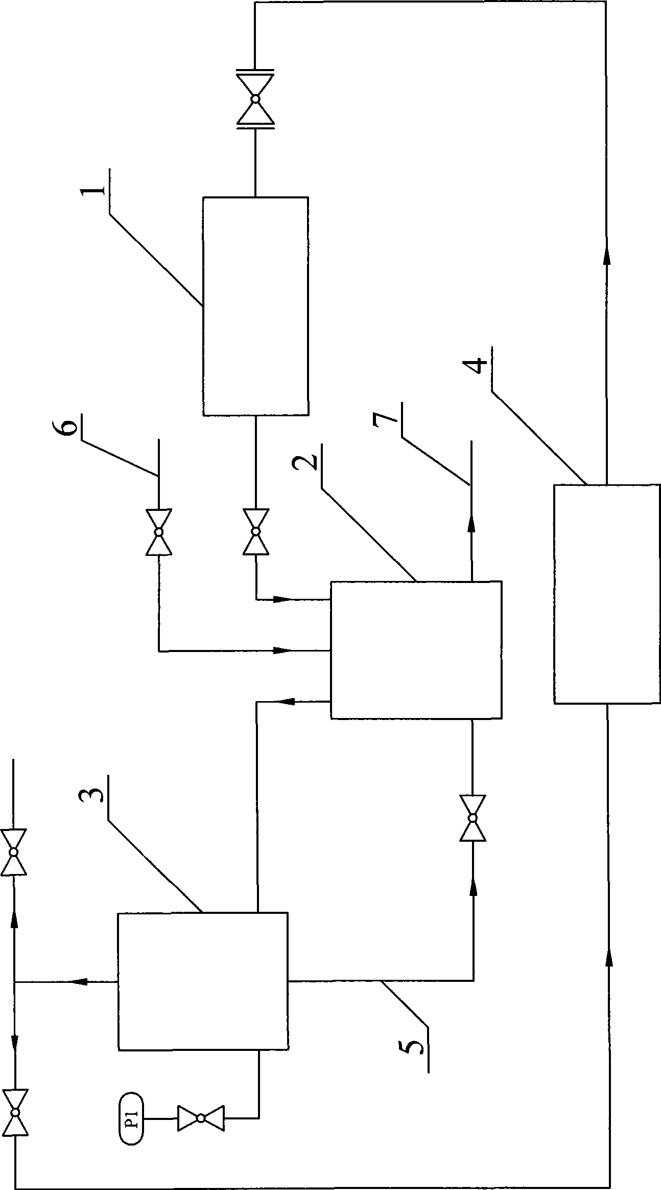 Hydrogen gas recovering device of intermediate frequency furnace