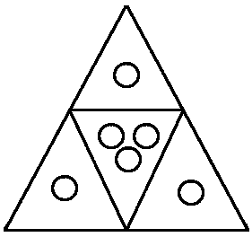 Four-core triangular cable