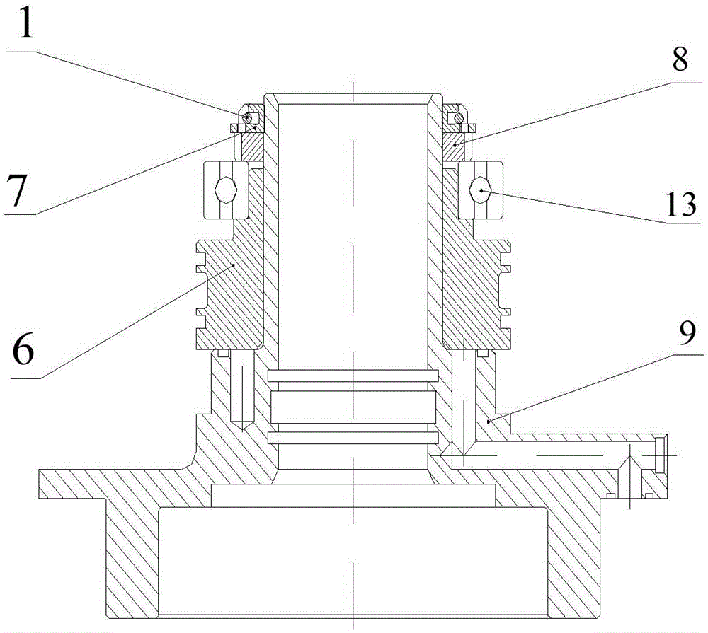 Compact locking and looseness-preventing device and dismantling tool thereof