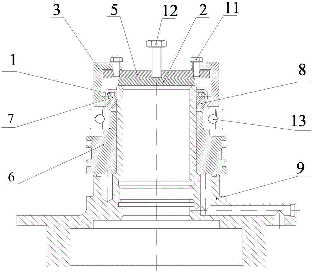 Compact locking and looseness-preventing device and dismantling tool thereof