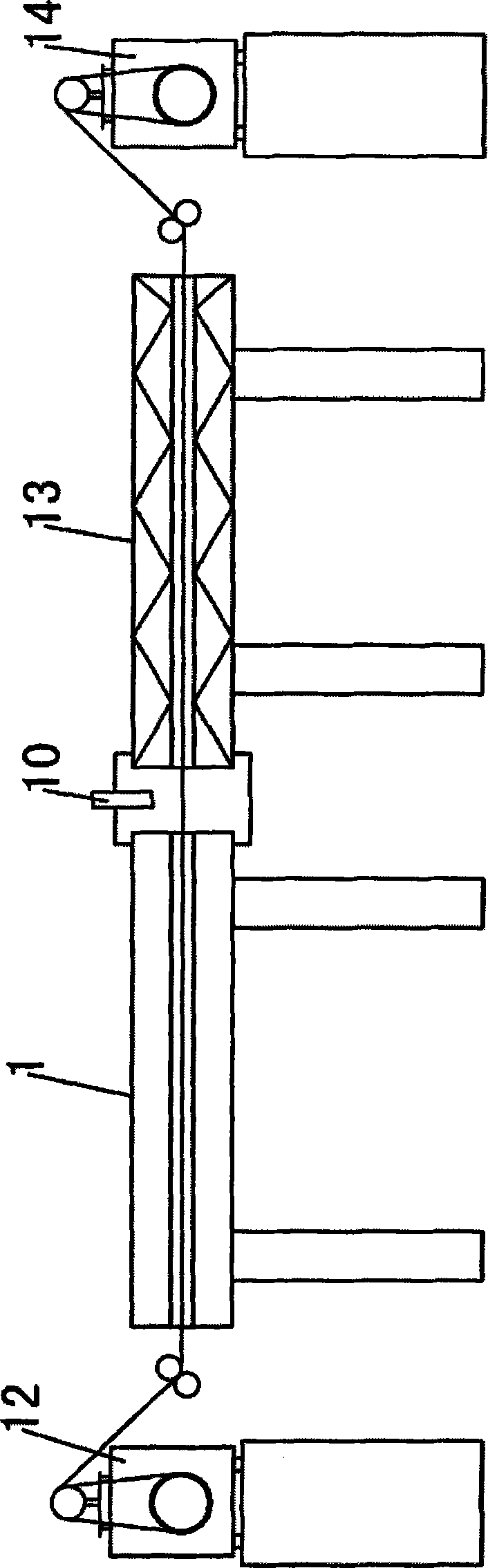 Inducing heating device for thin steel strip coil and heat treatment process thereof